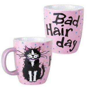 LITTLE BLUE HOUSE Bad Hair Day Cat Coffee Mug